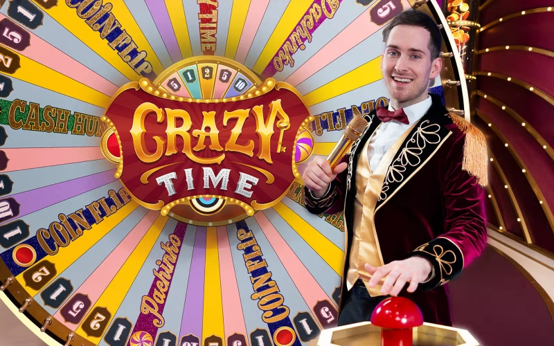 Play in famous Crazy Time game and test your luck at Mostbet.